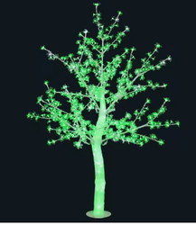 DRZEWKO LED ŚWIECĄCE 180 CM ZIELONE Z FLESHEM